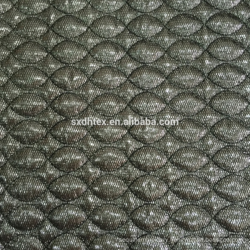 thermal fabric,3 layers quilting embroidery fabric with mesh cloth